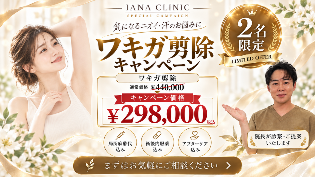 ワキガ剪除法キャンペーン
